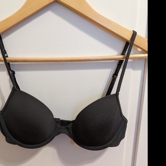 PINK T-Shirt Bra Gray Convertible Lightly Lined 32B - Picture 3 of 9